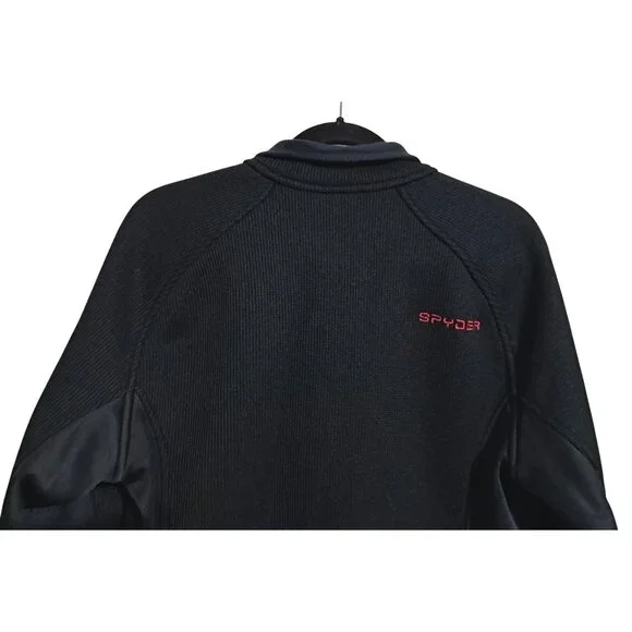 Spyder Outbound Half-Zip Sweatshirt Pullover Men Size M Red Logo & Trim Activewe - Picture 10 of 12